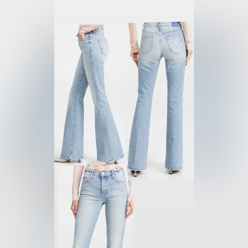 MOTHER High Rise Stunner Cruiser Jeans in Bless You size 28